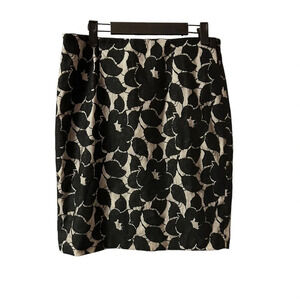 CALVIN KLEIN FLORAL LACE OVERLAY PENCIL SKIRT